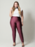 Calça legging chic brilho plus size violeta
