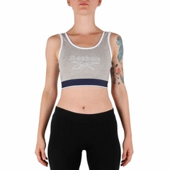 TOP RIE COTTON BRALETTE - MEDIUM GREY HEATHER WOMEN REEBOK (IM1801)