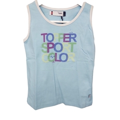 MUSCULOSA TANK TOP BAS CELESTE TOPPER (153768)