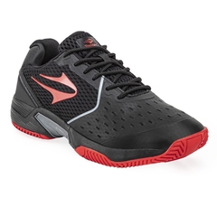 ZAPATILLA T-PADEL NEGRO/ROJO TOPPER (27862)