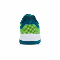 ZAPATILLA ASICS GEL-BACKHAND HOMBRE AZU/LIM (1041A331-405) - Mundo Sport