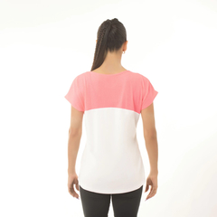 REMERA MICRO SET BLANCO/CORAL PUNTO SPORTY (GEORGIA-BCO) en internet