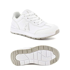 ZAPATILLAS LOS ANGELES CLASSIC 31-37 BC/PLATA ADDNICE (LA3137BP) - Mundo Sport