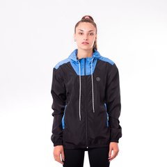 CAMPERA ROMPEVIENTO PUNTO SPORTY NEGRO AZUL (LUKMAN-NA)