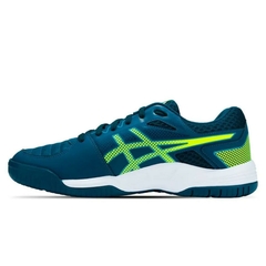 ZAPATILLA ASICS GEL-BACKHAND HOMBRE AZU/LIM (1041A331-405) - comprar online