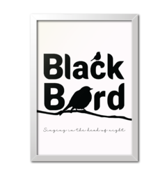 Quadro Poster Decorativo Black Bird The Beatles - Imperium Posters