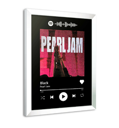 Quadro Interativo Spotify Pearl Jam - Black na internet