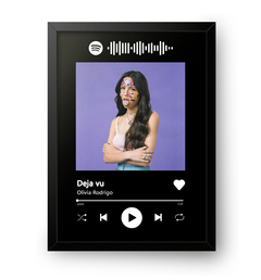 Quadro Interativo do Spotify Deja Vu - Olivia Rodrigo - comprar online