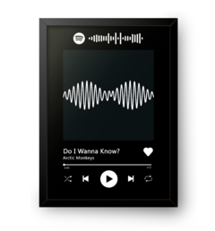 Quadro Interativo Spotify Arctic Monkeys - Do I Wanna Know - comprar online