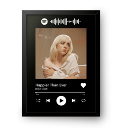 Quadro Interativo Spotify Billie Eilish - Happier Than Ever - comprar online