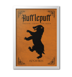 Quadro Poster Decorativo Harry Potter Casa Lufa-Lufa - Imperium Posters