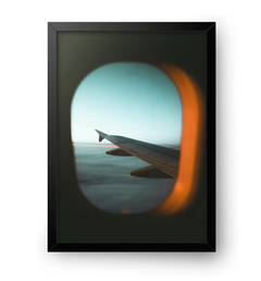 Quadro Poster Decorativo Janela Avião - comprar online