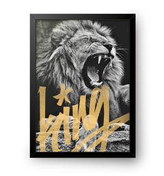 Quadro Poster Decorativo King Leão - comprar online