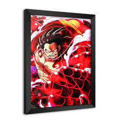 Quadro Poster Decorativo One Piece Luffy Gear Fourth