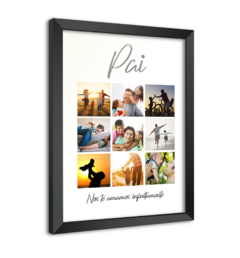 Quadro Poster Decorativo Personalizado Dia dos Pais