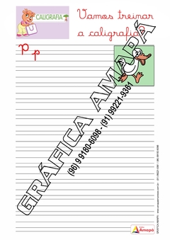 Caderno de Atividades - Treinando a Caligrafia (IMPRESSO) - Reg: 334 - loja online