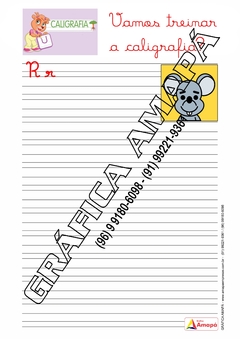 Caderno de Atividades - Treinando a Caligrafia (IMPRESSO) - Reg: 334