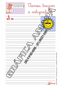 Caderno de Atividades - Treinando a Caligrafia (IMPRESSO) - Reg: 334 - comprar online