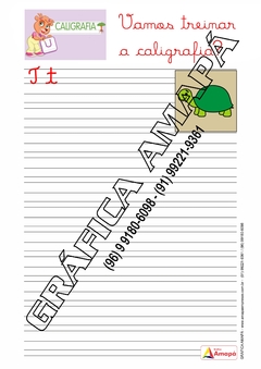 Caderno de Atividades - Treinando a Caligrafia (IMPRESSO) - Reg: 334 na internet