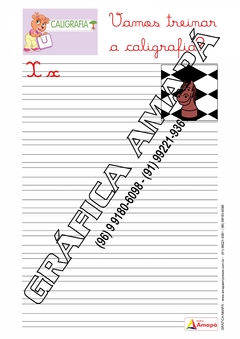 Caderno de Atividades - Treinando a Caligrafia (IMPRESSO) - Reg: 334