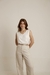 Blusa Viscose Gola V Off-White - loja online