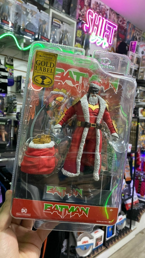 Figura Batman - Bat Sant (Red Variant) - Gold Label Colection - DC Multiverse - MC Farlane