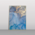 Quadro decorativo Mármore azul claro com dourado - comprar online