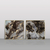 Composição com 2 quadros decorativos quadrados Mármore preto e branco com tons dourados - comprar online