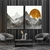 Composição 2 telas Montanhas e sol dourado minimalista
