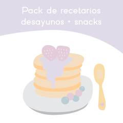 Pack recetarios desayunos y snacks