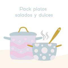 Pack recetarios platos salados y dulces