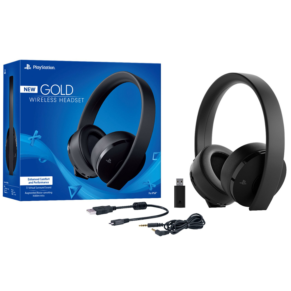 HEADSET- SONY - GOLD 7.1 INALAMBRICO - PS4 - PC