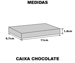 Caixa Chocolate Estampa - Kit com 5 un. Ref CCE17 - comprar online