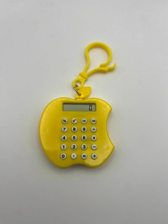 Mini calculadora maçã amarela