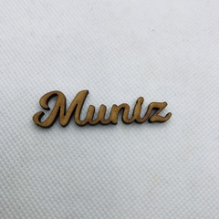 NOME EM MDF MUNIZ 5 CM - UNIDADES