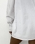 Camisa Botões Manga Comprida Tricoline Branca - Carmellita