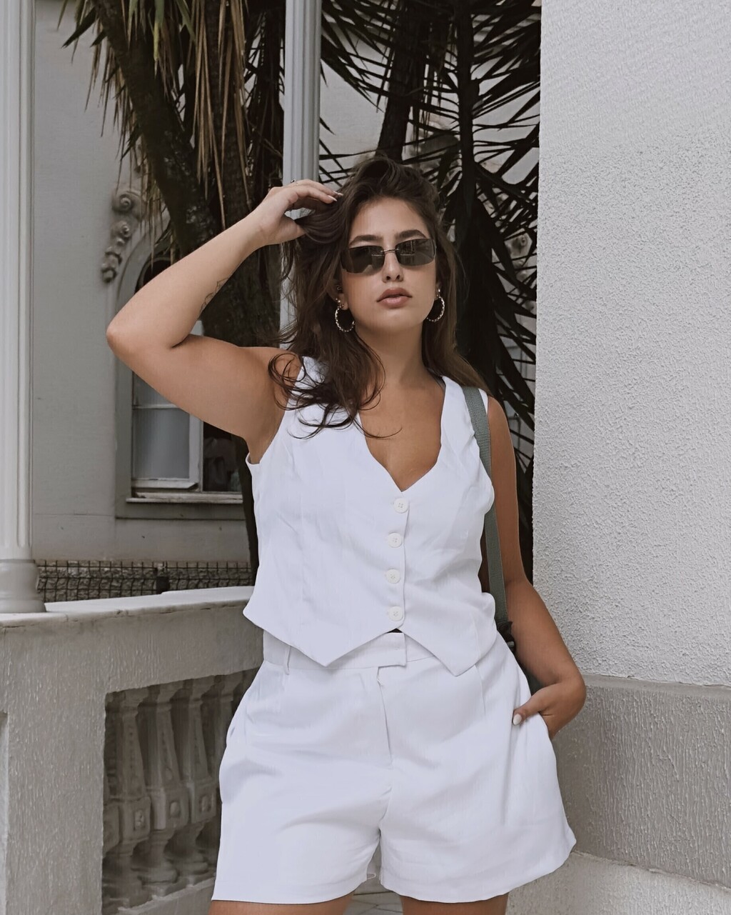 Colete branco sale alfaiataria feminino