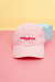 Boné dad hat com bordado Safafofa e logo Good Vibres.