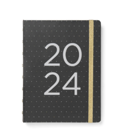 Filofax: Agenda Planner A5 Moonlight Black