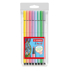 Marcador Pen 68 Pastel Stabilo- Pack de 8 colores