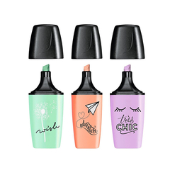 Resaltador Mini Boss Pastel- Love Stabilo - Pack de 3 unidades