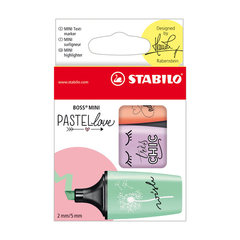 Resaltador Mini Boss Pastel- Love Stabilo - Pack de 3 unidades - comprar online