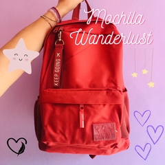 Mochila Wanderlust de Talbot - Lisa Rojo Profundo