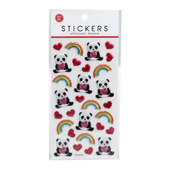 Stickers Arcoiris, Corazones y Pandas Talbot