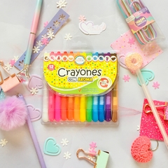 Crayones Retráctiles Colours x 12 colores