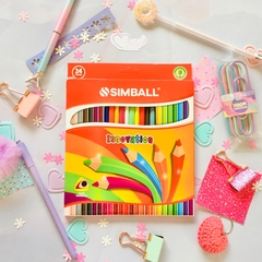 Lápices largos Simball Innovation x 24 colores