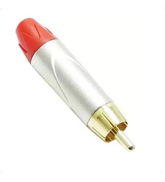 Plug Rca 6mm Datalink Vermelho