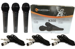 Kds-300- Kit C/3 Microfones Kadosh K300 C/fio+cabo - comprar online