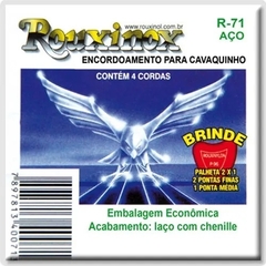 R71 ENCORDOAMENTO ROUXINOL P/CAVACO AÇO INOX C/CHENILHA+PALHETA