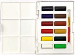 ACUARELAS PROFESIONALES EN PASTILLAS REEVES ESTUCHE DE BOLSILLO x 13 colores - comprar online